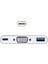 CU426M Type-C-M To Vga-F USB 3.0-F Type-C-F Çevirici 2