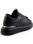Siyah Hakiki Deri Erkek Sneaker E01082010403 3