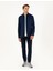 Erkek Lacivert Slim Fit Örme Gömlek 50293240-VR033 4