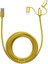 FA-7556UC Örgülü 3mt USB Data - Şarj Kablo (Ios-Android-Type-C) Sarı 1