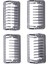 Tarak Kesim Için 4 Paket 1 2 3 5mm Salon Kuaför Epilasyon, QP210/50 220 2523 2520 2527 6520 (Yurt Dışından) 4