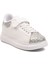 Beyaz Simli Cırtlı Kız Çocuk Spor Ayakkabı 3