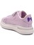 Lila Rugan Simli Cırtlı Kız Çocuk Spor Ayakkabı 4