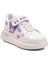 Beyaz Rugan Simli Cırtlı Kız Çocuk Spor Ayakkabı 3