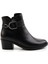 Siyah Hakiki Deri Kadın Bot & Bootie K02531207303 1