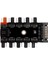 4-3 Pinli Fan Çoklayıcı Hub Pwm Fan Kontrolcüsü 10 Port 12V Pc Fan Çoklayıcı 5
