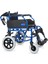 DM-337 45CM Mavi Alüminyum Özellikli Transfer Tekerlekli Sandalye 6