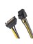 Sata 15 Pin Erkek Power To 8 Pin (6+2) Pcıe Power Kablosu 20CM 1