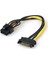 Sata 15 Pin Erkek Power To 8 Pin (6+2) Pcıe Power Kablosu 20CM 2