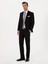 Erkek Siyah Slim Fit %100 Yün Mono Yaka Basic Takım Elbise 50310082-VR046 4