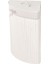 Çamaşır Sepeti - Beyaz / Gri - 35X35X59 cm 2
