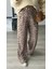 Leopar Desen Saten Pantolon 2
