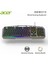 OKW213 Siyah Rgb Rainbow Backlit Gaming Keyboard Rainbow (Kablo Uzunluğu 1,5mt) 2