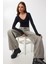 V Yaka Saran Basic Modal Bluz LMW0029 Siyah 1