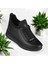 Kadın Siyah Içi Kürklü Ortopedik Kauçuk Taban Bot 1