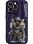 iPhone 14 Pro Kılıf Crew Desenli Kapak - Kedi - 2-(5796) 1
