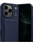 Apple iPhone 17 Pro Uyumlu Kartlıklı Kelvin Kapak Lacivert 1