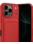 Apple iPhone 17 Pro Uyumlu Kartlıklı Kelvin Kapak Kırmızı 2