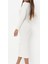 Ters Dikiş Detaylı Midi Elbise 2