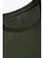 Erkek Basic T-Shirt Koyu Yeşil Renk 4