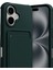 Apple iPhone 17 Uyumlu Kartlıklı Kelvin Kapak Koyu Yeşil 2