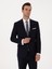 Erkek Lacivert Slim Fit %100 Yün Mono Yaka Basic Takım Elbise 50310082-VR033 3
