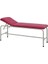 Muayene Masası Sabit Ayaklı Kırmızı | 4 Kademeli Baş Ayarlı, Antibakteriyel Döşemeli E-202 1