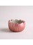 Çentikli Dilimli Pembe Kase – El Yapımı Dekoratif Obje (10X5 Cm) 2