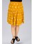 Sarı Viskon Kumaş Papatya Çiçekli Midi Boy Şort Etek 1