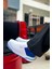 Signature Premium Bağcıklı Erkek Sneaker Beyaz Sax 2