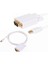 4324 Mini Displayport To VGA Thunderbolt Monitör Çevirici Dönüştürücü Kablo 3 Metre 2