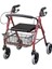 Katlanabilir Frenli Rollatör | Ayarlanabilir Yükseklik ve Oturma Alanıyla Güvenli Yürüme Desteği 1
