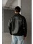 Oversize Unisex Içi Kürklü Deri Ceket 4