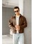 Oversize Unisex Içi Kürklü Deri Ceket 2