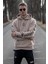 Kapşonlu Sweatshirt 2877 Camel Renk Erkek Düz Renk Uzun Kol Regular Fit 2