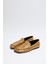 Loafer 2509 - Büzgülü Karamel Kadın Loafer 2