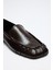 Loafer 2509 - Büzgülü Acı Kahve Kadın Loafer 5