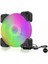 HDX1518 12CM Kasa Fanı Performans 4pin Rgb Siyah 1