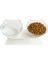 Çift Hazneli Kedi Kulaklı Beslenme Mama ve Su Kabı 350 ml 3