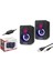 HD6053 Bilgisayar Speaker 1.1 Ledli Siyah 1
