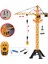 99CM Işıklı Şarjlı Full Fonksiyon Metal Alaşım Kule Vinç Uzaktan Kumandalı Inşaat Oyuncakları 1