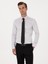 Erkek Açık Gri Slim Fit %100 Pamuk Klasik Gömlek 50318179-VR001 1