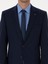 Erkek Lacivert Slim Fit Yün Karışımlı Mikro Desenli Takım Elbise 50318023-VR033 7