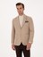 Erkek Bej Slim Fit Yün Karışımlı Flanel Ceket 50316351-VR011 1