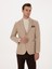 Erkek Bej Slim Fit Yün Karışımlı Flanel Ceket 50316351-VR011 3