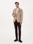 Erkek Bej Slim Fit Yün Karışımlı Flanel Ceket 50316351-VR011 4