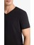 Slim Fit Dar Kesim V Yaka Üst D6187AX25WN 5