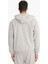 Relax Fit Kapüşonlu İçi Yumuşak Tüylü Basic Düz Cepli Kalın Fermuarlı Sweatshirt D7599AX25AU 8