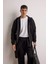 Comfort Fit Kapüşonlu İçi Yumuşak Tüylü Basic Düz Cepli Kalın Fermuarlı Sweatshirt D7599AX25AU 3