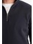Regular Fit Dik Yaka Yarım Fermuarlı İçi Yumuşak Tüylü Basic Düz Sweatshirt X7405AZ25AU 8